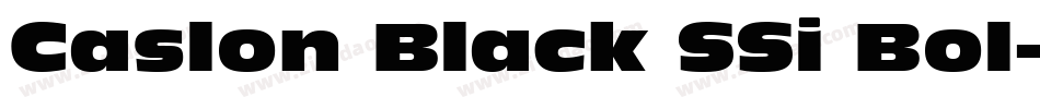 Caslon Black SSi Bol字体转换